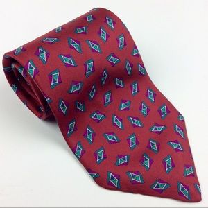 Christian Dior Red Silk Tie